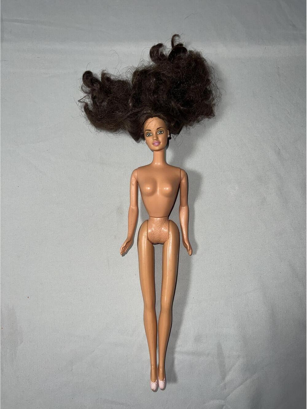 Vintage 1966 Mattel Barbie Doll with Brown Curly Hair